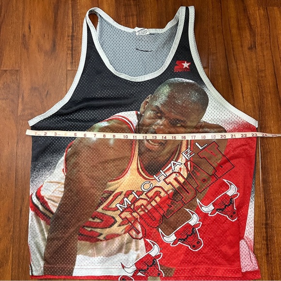 Vintage Hot Starter Michael Jordan #23 Chicago Bulls Jersey XL Rare - Picture 7 of 8